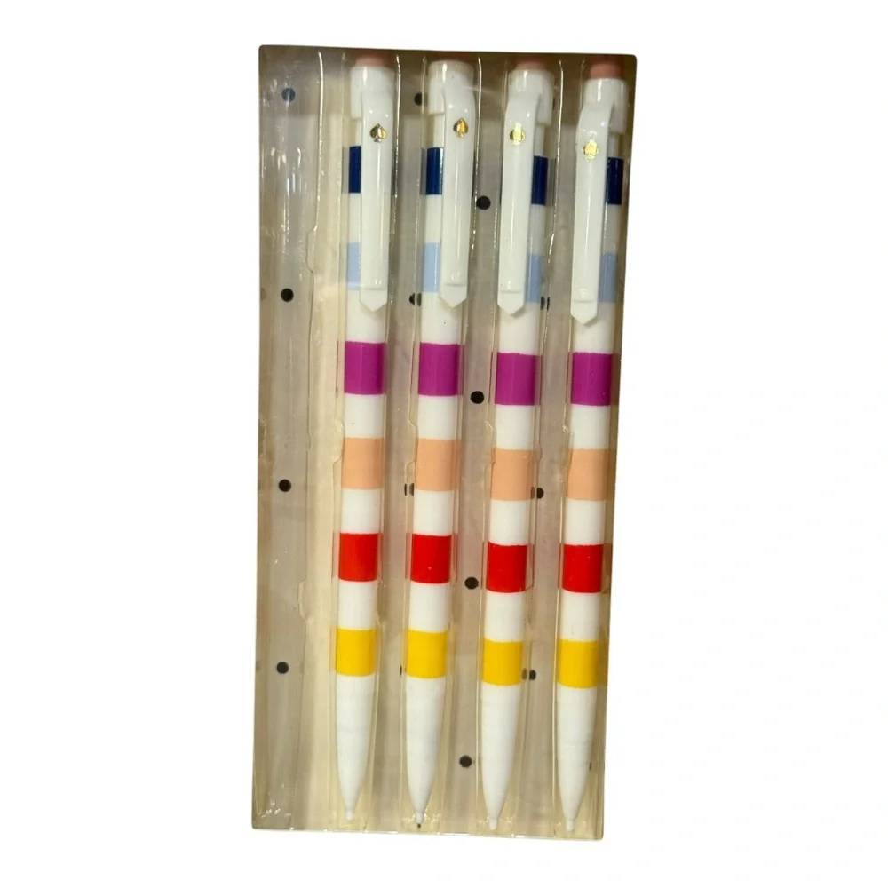 kate spade new york Candy Stripe Mechanical Pencil Set – 4 Pencils – NEW